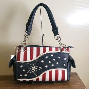 Patriotic Conceal Carry Satchel Handbag